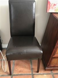 Leather Armless Chair