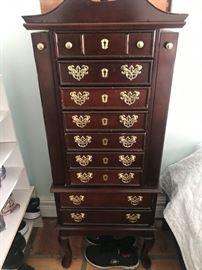 Jewelry Chest (46" Hx 17 1/2" W x 11 1/2" D)