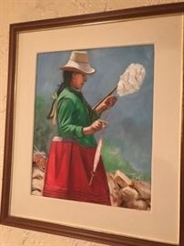 Artwork (Woman Spinning Cotton)