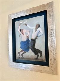 Artwork Couple Dancing Blue Skirt