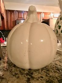 Ceramic White Pumpkin