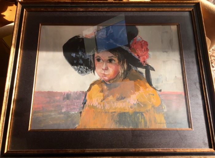 'Thursday's Child', signed Shirley Clement, winner of the Mario Cooper Award at the American Watercolor Society