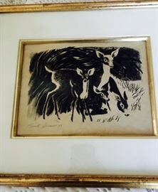Original etching by Frank Lancano, 1949