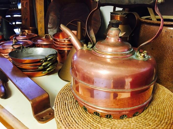 French copper kettle