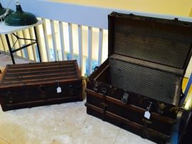 Antique/Vintage Crouch and Fitzgerald (?) trunks