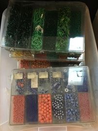 Jewelry making box of beads