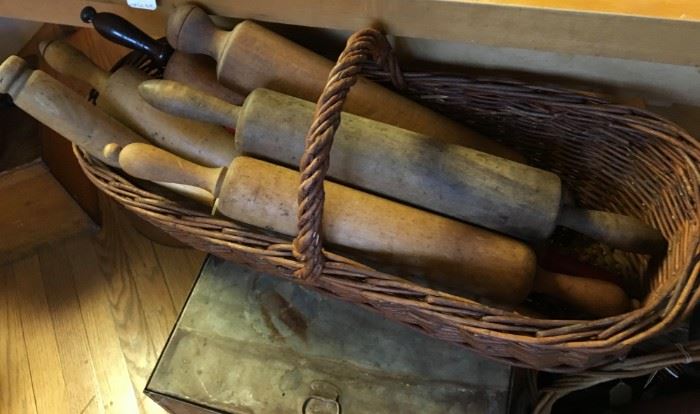 Antique wood rollers