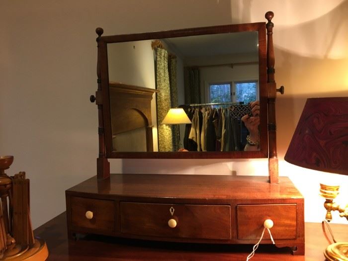 Antique Sheraton Men's Dressing Mirror