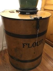Antique flour bins