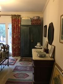 Primitive style, antique cupboard/armoire