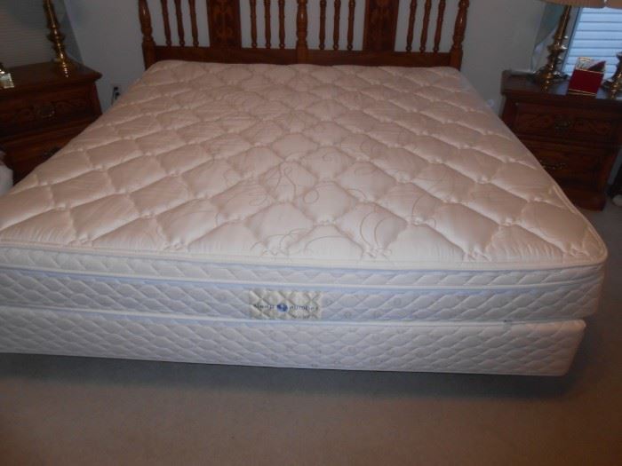 King size mattress set - headboard