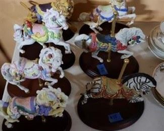 Franklin Mint Carousel horses