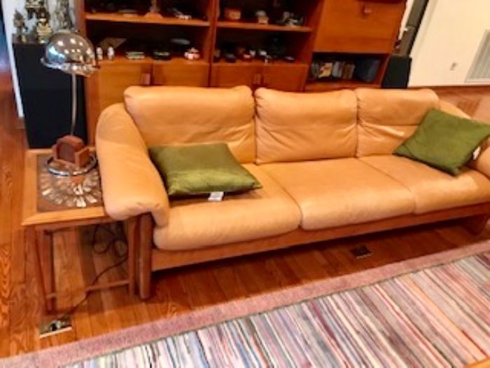 Another view of the Teak/Leather Sofa