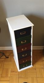 Collectibles boxes stack.  Bead board sides.  Very good condition.  Dimensions: 10 x 12 x 33.