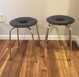 Too many guests?  Not enough seating?  UFO stacking stools.