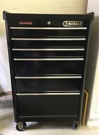 Kobalt 6-drawer rolling tool chest.  Key available.  Very good condition.