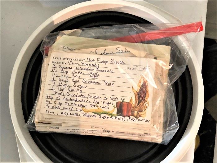 hand written recipes