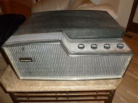 Vintage portable turntable