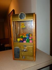 Vintage gumball machine