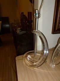 Cool vintage lucite lamp