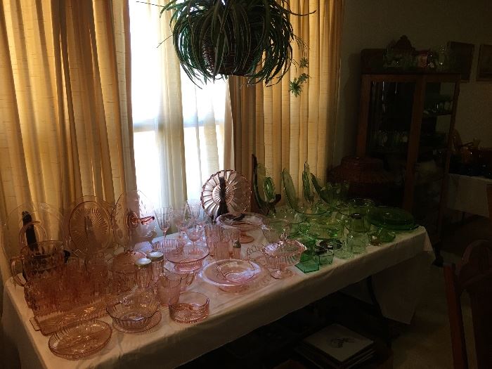 Depression & Jeannette / Windsor Diamond Cut Glass