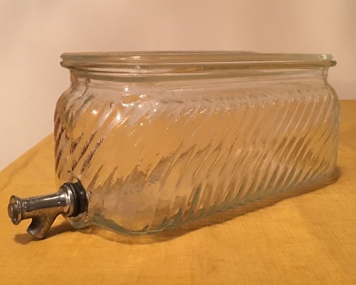 Oblong Glass Refrigerator Dispenser