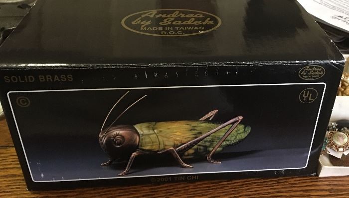 Solid Brass Grasshopper Light Lamp