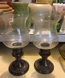 Weighted Sterling Silver Candle Holders