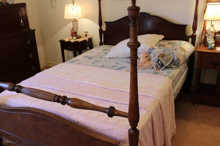 bedroom full antique bed