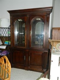 Very large China Hutch w/glass shelves - not seen in photo.