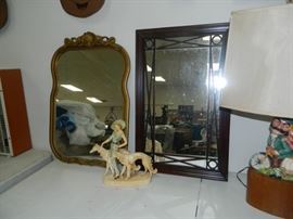 Art Deco mirrors, Chalkware