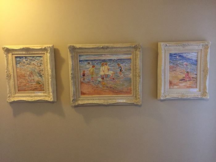 3 original oils on canvas by Lookout Mtn artist Sarah  Moore