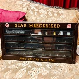 Antique star mercerized thread box