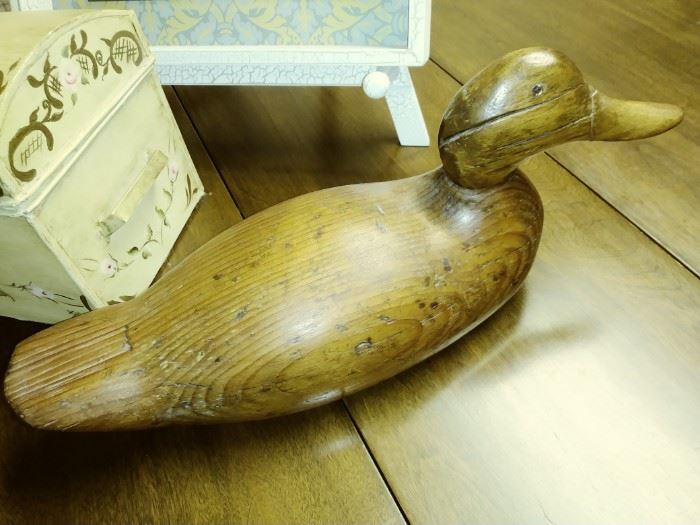 antique wood duck