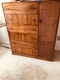 KF mid-century dresser and nightstand