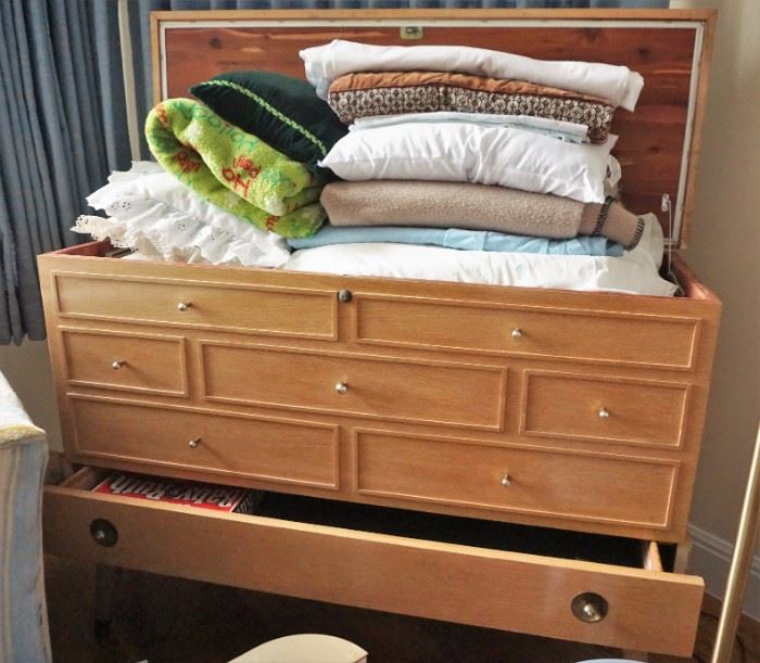 Cedar lined chest with blanket drawer