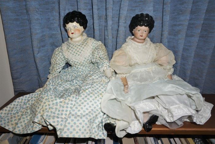 Antique porcelain dolls