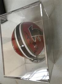 Falcons helmut signed by Tommy Nobis