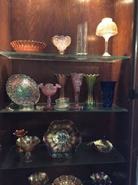 Assorted Collection of Fenton, Carnival, & Northwood