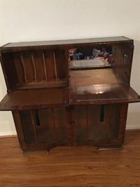 Antique Secretary/Bar Cabinet