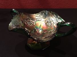 Fenton Carnival Glass Peacock Dish