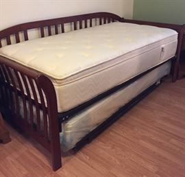 Sleigh Style Trundle Bed