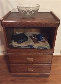 Side Cabinet, Crystal Bowl, Binoculars, Placemats