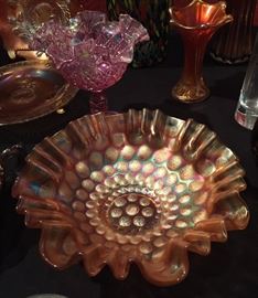 Assorted Collection of Fenton, Carnival, & Northwood