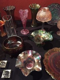 Assorted Collection of Fenton, Carnival, & Northwood