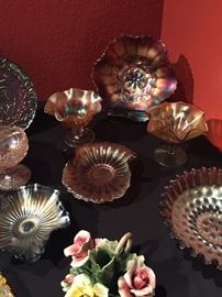 Assorted Collection of Fenton, Carnival, & Northwood