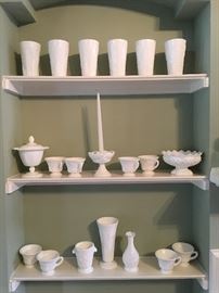 HUGE Milk Glass Collection