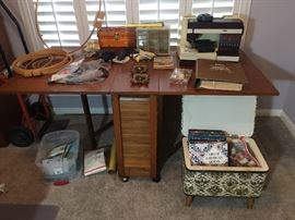 Sewing Room PLUS - check out this awesome MCM Table & Chair Set - remember these?