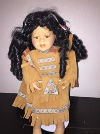 Heritage Collection Native American Porcelain Doll