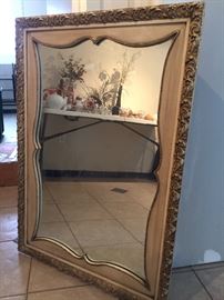 Beautiful Vintage Mirror all Wood very heavy 